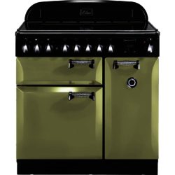 Rangemaster Elan 90cm Electric Induction 100980 Range Cooker in Olive Green